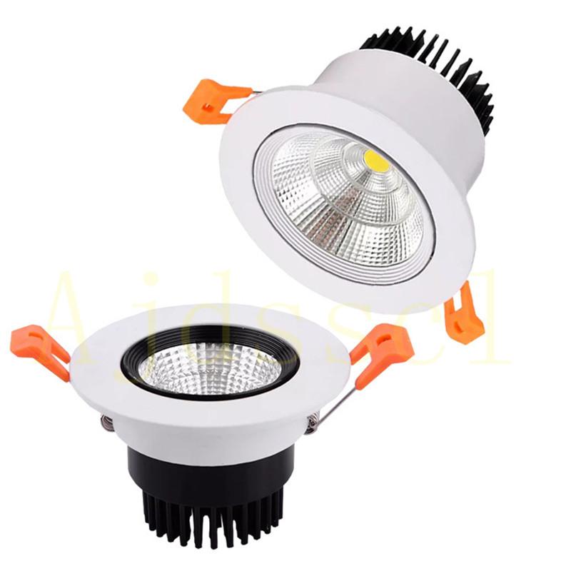 LED Downlight Dimmable Lamp iling  3w 5w 7W 12w 15w 20w  30w 40w Cob Led Spot 220V/110V iling Ressed round panel light