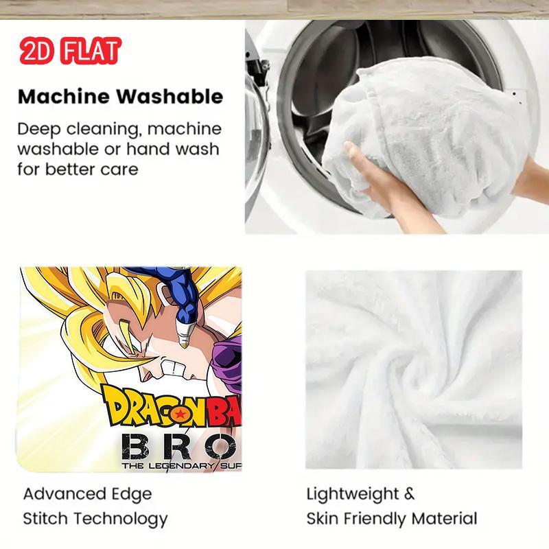 Dragon Ball Sport Event Blanket Portable Warm Flannel Blanket for Outdoor Activities THW