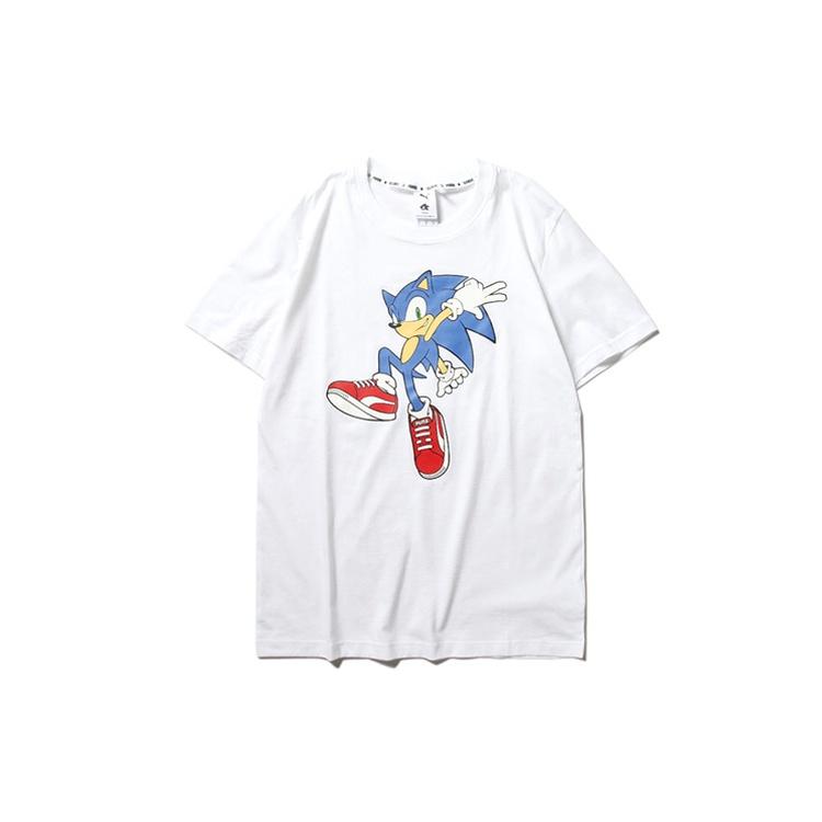 PUMA x SONIC Graphic Printed Short Sleeve TEE White Men s 598107-02 XS