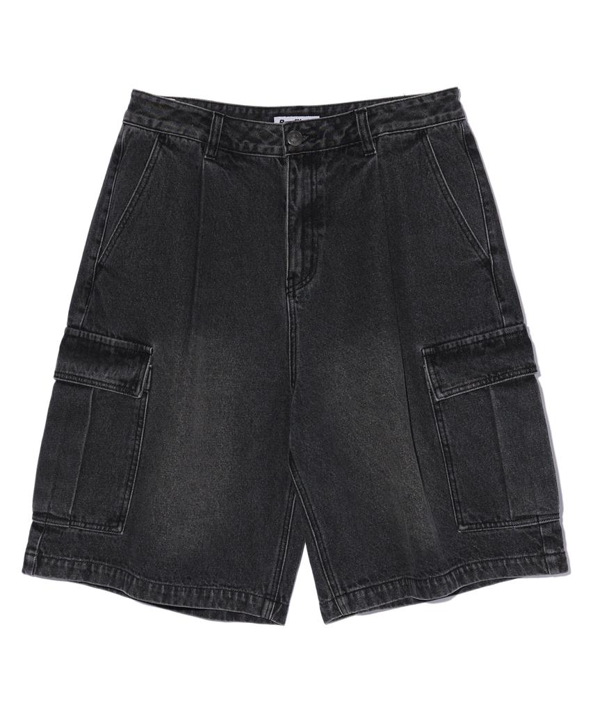 RAYFIKERS Cargo Bermuda Denim Shorts Black (Mp2Du348-076)