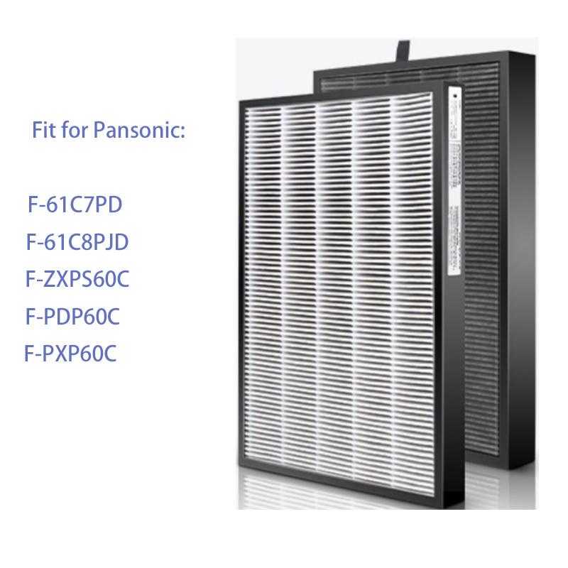 Adapted to Panasonic air purifier filter F-61C7PD/F-61C8PJD/63C8PX filter F-PDP60C 455*283*44mm