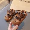 Korean Style Children's Winter Shoes: Leopard Print, Cotton, Plus Velvet, Versatile Sports Sneakers for Boys and Girls