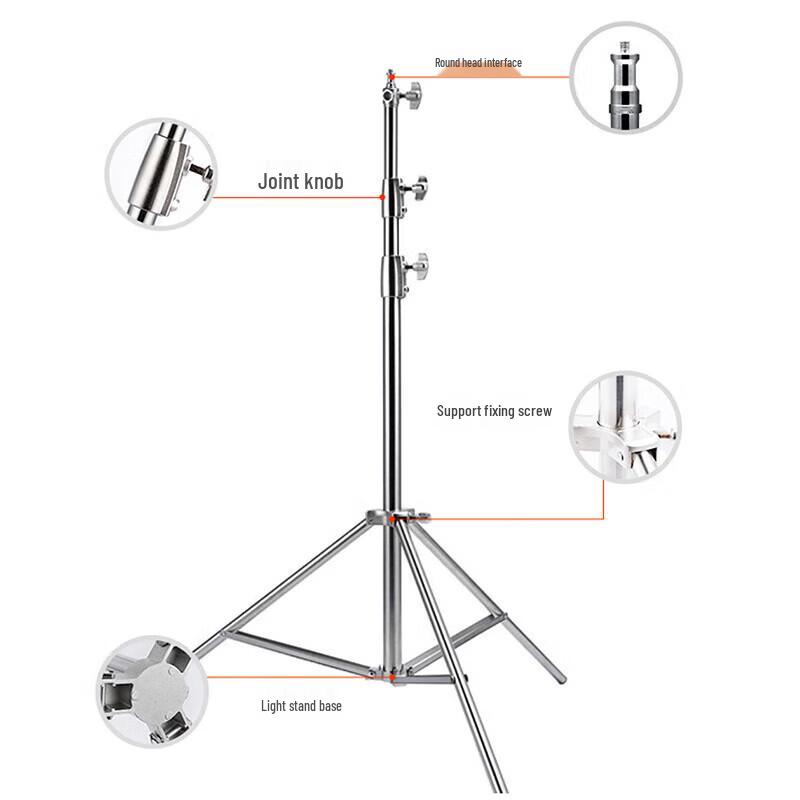 Godox 2.8m Heavy-Duty Stainless Steel Light Stand