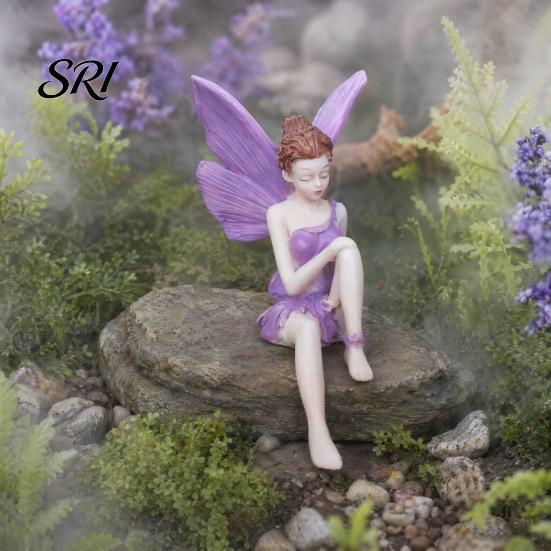 Multi-room Decorative Item Flower Fairy Ornaments, Beautiful And Fine Carving Figurines, Bedroom Piece Resin Sculpture for Home Patio Balcony