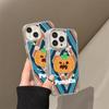 iPhone 17 Pro Max Minimalist Halloween Pumpkin Ghost Case 14/15/16