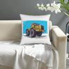 Short Plush Vintage Kirovets Tractor Pillowcase 18x18 Inch Double Sided Printed Farmhouse Decor Cushion Cover Zipper
