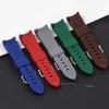 Curved End Silicone Strap for Swatch Stainless Steel Buckle 20mm 22mm Men Women Soft Waterproof Replace Watch Band for Seiko