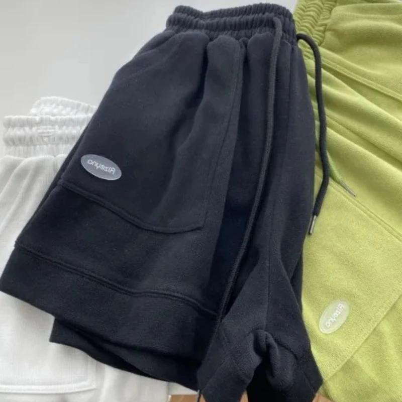 Women's Comfortable Loose Wide-legged Drawstring A Pants Slim Waist Slim Fit Casual Home Versatile Sports Shorts New