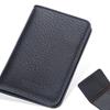 New Men's Card Bag, Simple Multi-card Holder, Striped Soft Leather Open Wallet, Functional Small Bag.