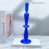 European Style Light Luxury Frosted Glass Table Lamp Style Candlestick Home Decoration Hand Blown Glass Candle Holder