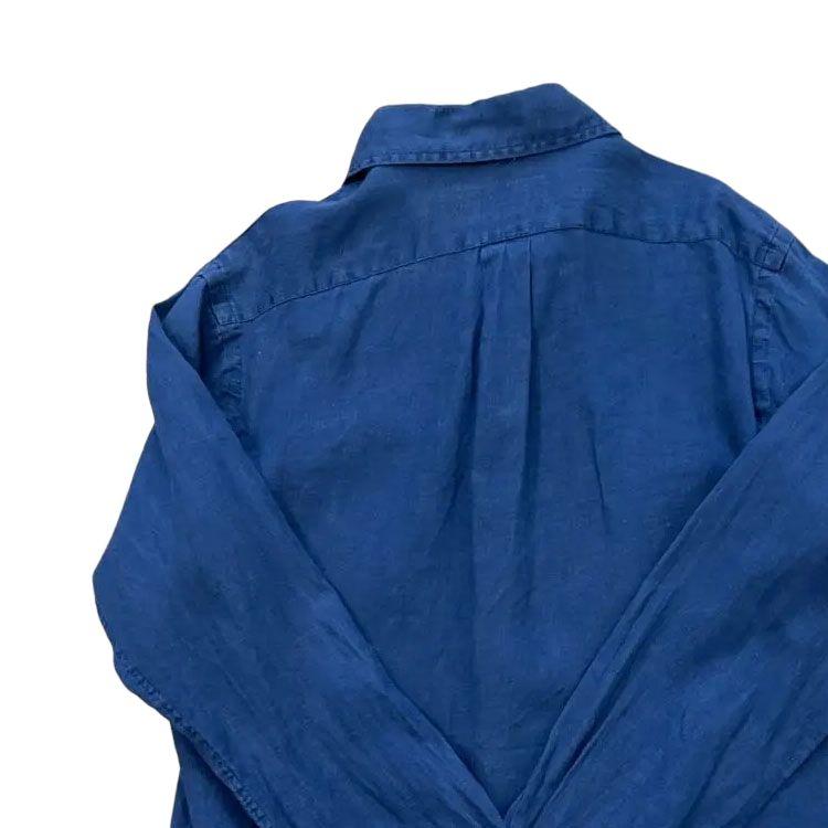 Polo Ralph Lauren Solid Color Pony Embroidered Single-Breasted Casual Long Sleeve Shirt Men Shirts Dark-Blue 710634467-007
