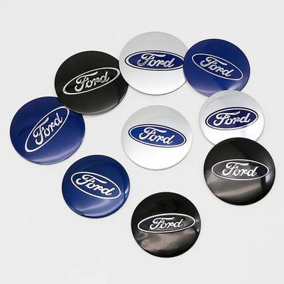 New 2026 Car Sticker Ford New 2025 Hot 4pcs 56/60/65mm Car Wheel Centre Caps Set Hub Centre Rim Cover Badge Blue Center Wheel Ca