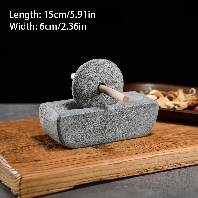 

Новий Китайський Стиль Млинок Набір Подрібнювач Валик Піднос для Чаю Млинки для Приправ Традиційна Китайська Медицина Подрібнювальна Машина Декор