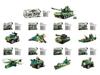 Military Tank Building Blocks Model Toy - Armored Vehicle Assembly Interlocking Set for Kids