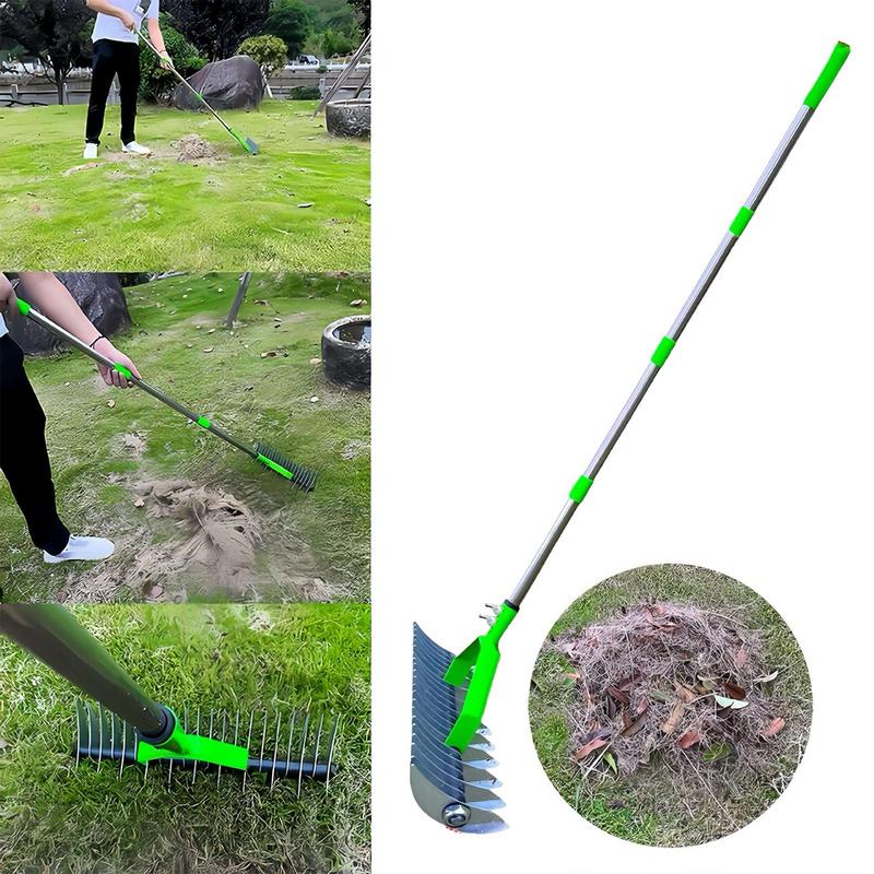 Cleaning Dead Grass Rake Gardening Grass Cleaner Rake Easy To Assemble Garden Soil Rake Lawn Grass Rake Garden Tool For Weeding