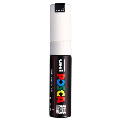 Posca 7M Broad Bullet Marker Pen 4.5-5.5 Mm White Ink for Art, Craft & DIY Projects, Pack of 1