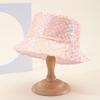 Wind Mixed Color Sequined Bucket Hat Female Fashion Versatile Internet Celebrity Face Small Hat Female Foldable Basin Hat