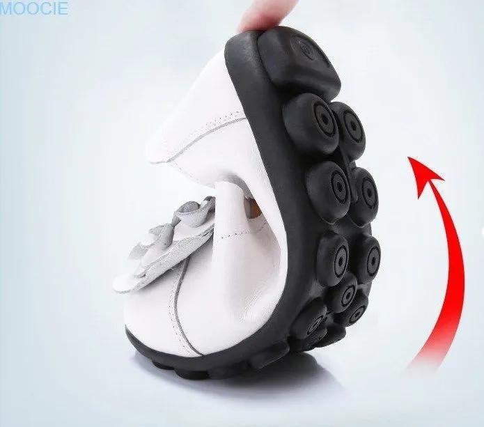 Ladies Summer Loafers Breathable Shoes Bow Flats Casual Shoes