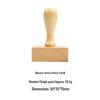 Wooden Handle Rubber Stamp for DIY Journaling