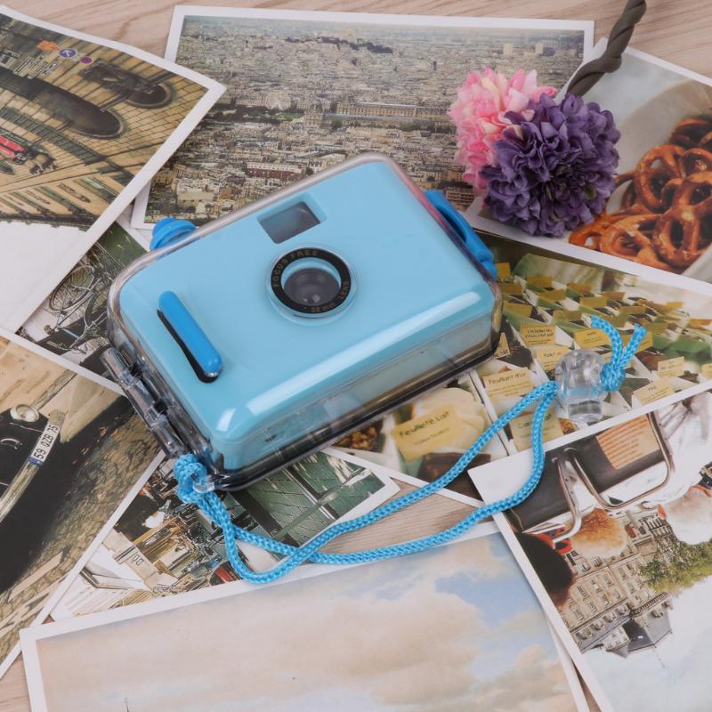 

Underwater Vintage Camera Portable Mini 35mm Film Camera with Waterproof Case Purple