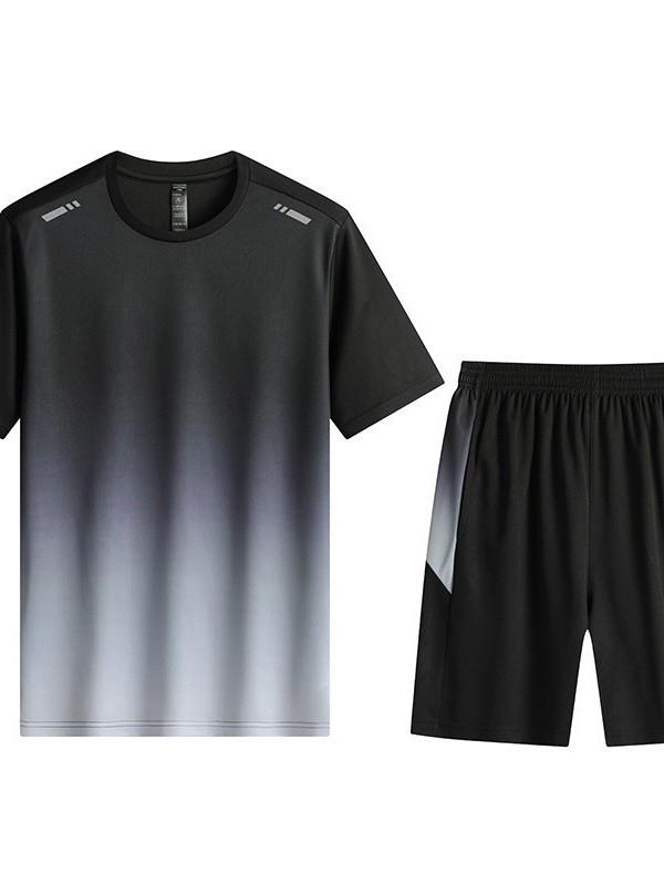 Tuta Sportiva da Uomo 2026 Asciugatura Rapida Traspirante - Maglietta a Maniche Corte & Pantaloncini per Fitness Casual & Corsa