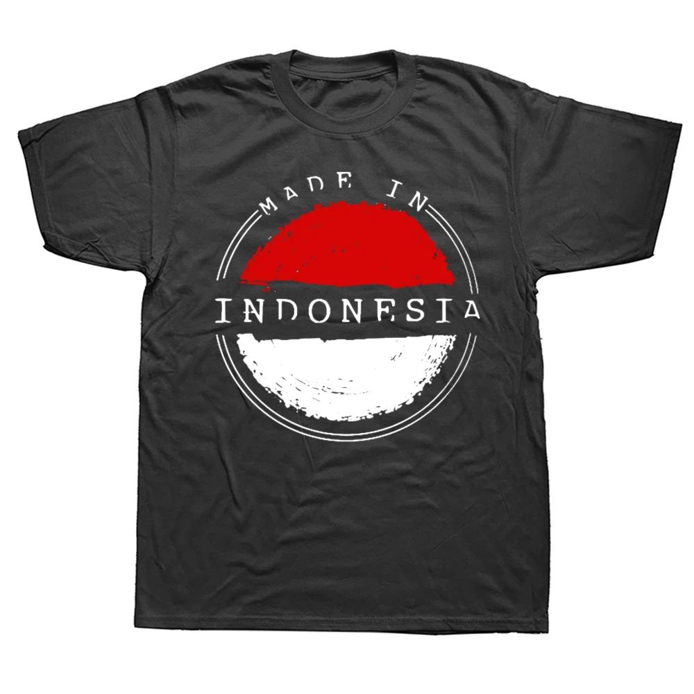 New Funny Indonesia Graphic Print Tops Unisex Casual Oversized Tshirt Hip Hop Fashion Short Sleeve Crewneck Indonesian T Shirts