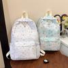 Schoolbag Personality Colorful Star Printing Design Backpack Unisex Student School Bag Simple Versatile Lightweight Backpack