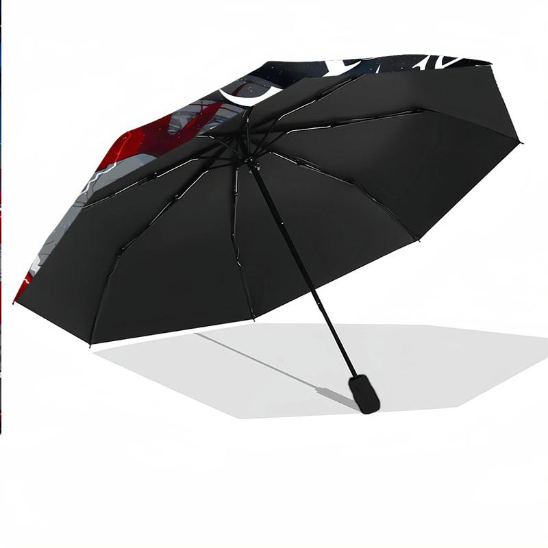 Portable Auto Folding Umbrella,Solo Leveling 8 Rib Waterproof Umbrella For Camping Commute