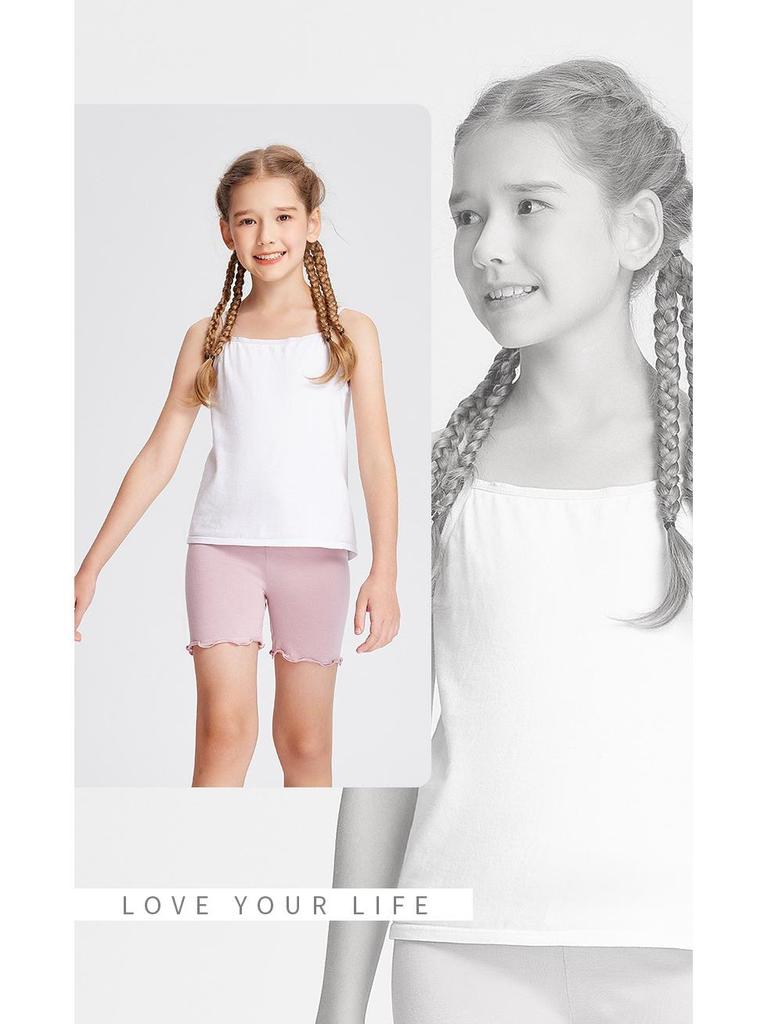 Zomerse Schooluniform Shorts voor Meisjes - Anti-Blootstelling Modal Shorts - Ademend en Comfortabel voor Kinderen