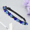 Plum Blossom Rhinestone Bangs Clip Headband Elegant Shiny Flower Hair Hoop  Four Seasons