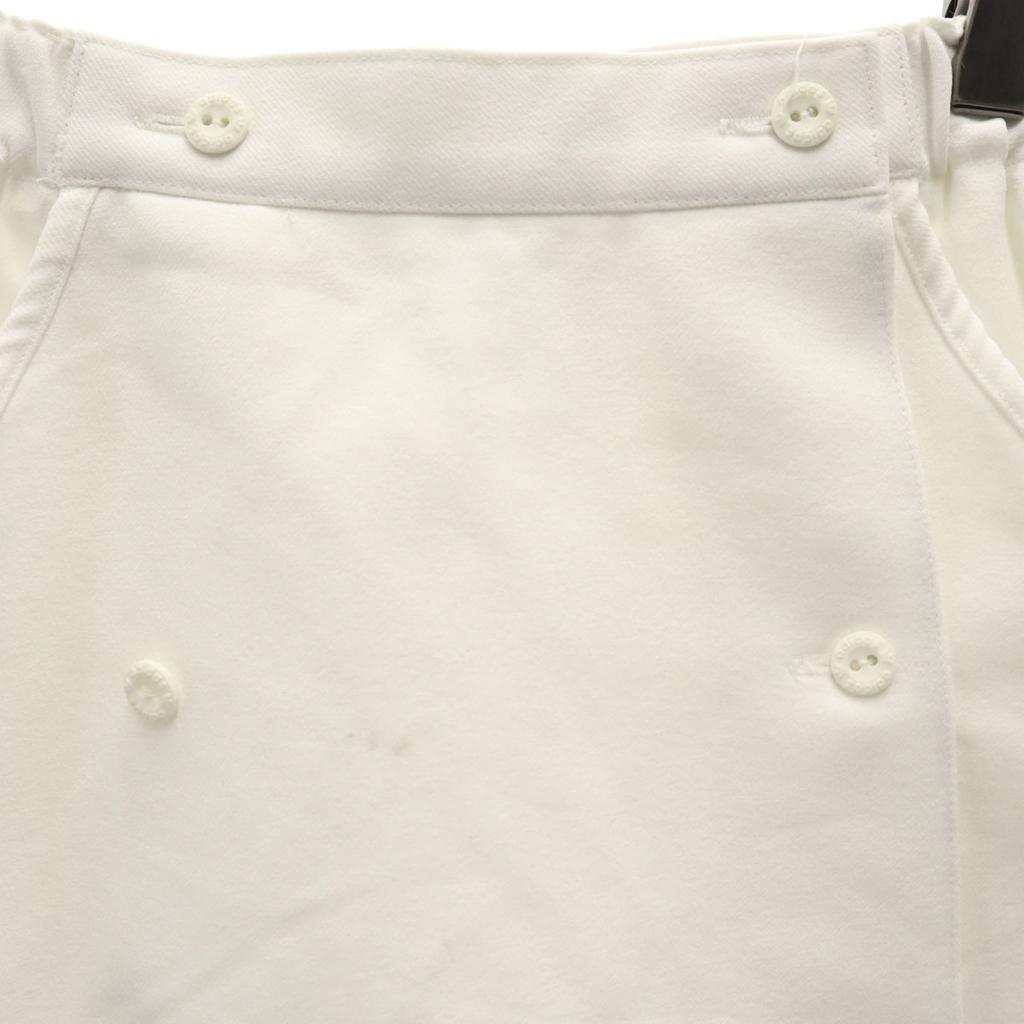 adidas 80s vintage Mini length Wrap skirt 11 white Descente Women Used