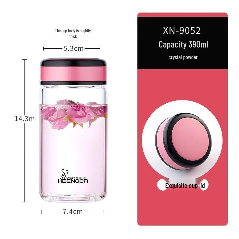 Heenoor Women s Single-Layer Heat-Resistant Glass Cup