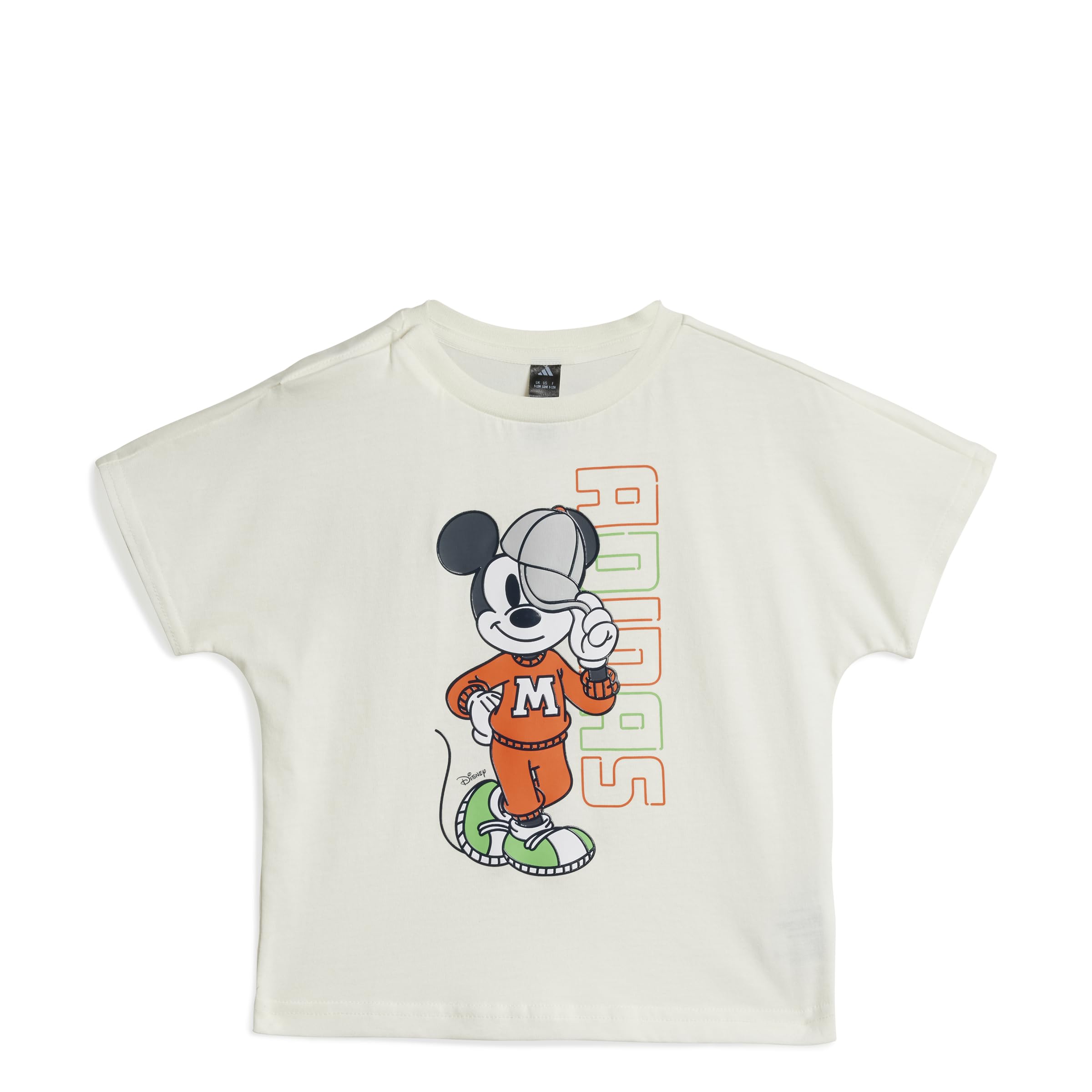 

Adidas Детская футболка с коротким рукавом Disney MM KLJ60 Off Burst Белая/Лаймовая (JL9169)