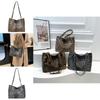 Fashionable Leopard Print Tote Bag For Women Stylish Large Capacity Pu Shoulder Bag