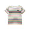 New Summer Children's Striped T-Shirt, Boys' and Girls' Pure Cotton Short-Sleeve Shirt, Thin Half-Sleeve Shirt for Babies and Older Children