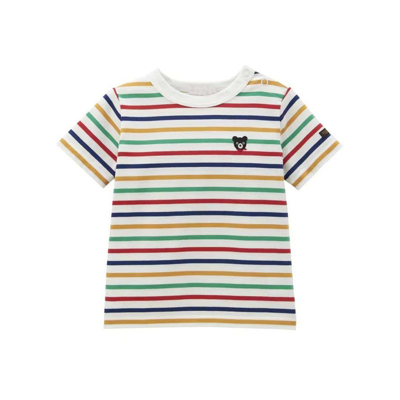 New Summer Children's Striped T-Shirt, Boys' and Girls' Pure Cotton Short-Sleeve Shirt, Thin Half-Sleeve Shirt for Babies and Older Children