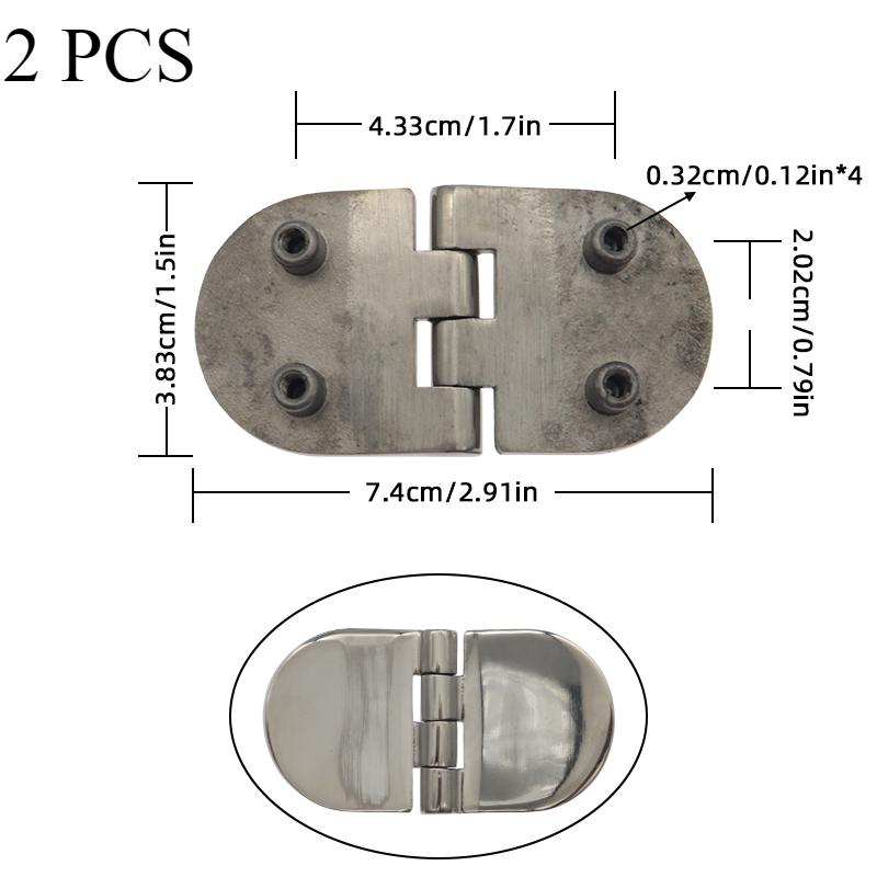 2Pcs 316 Stainless Steel Marine Boat Hinges Heavy Duty Hatch Casting Hinge For Cabinet Doors Windows Butt Hinge Door Hinges
