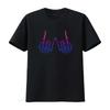 Skeleton Rock Hand Lgbt Q Cool Bisexual Pride Color Bi Flag T Shirt Sweat 12864 Vintage Homme Designer Clothes Fashion