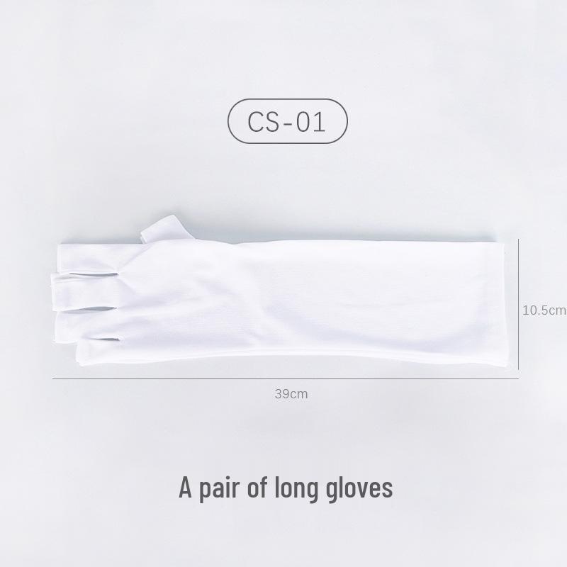 UV Protection Manicure Gloves: Anti-Radiation, Anti-Sunburn, Finger Tip Block for Phototherapy