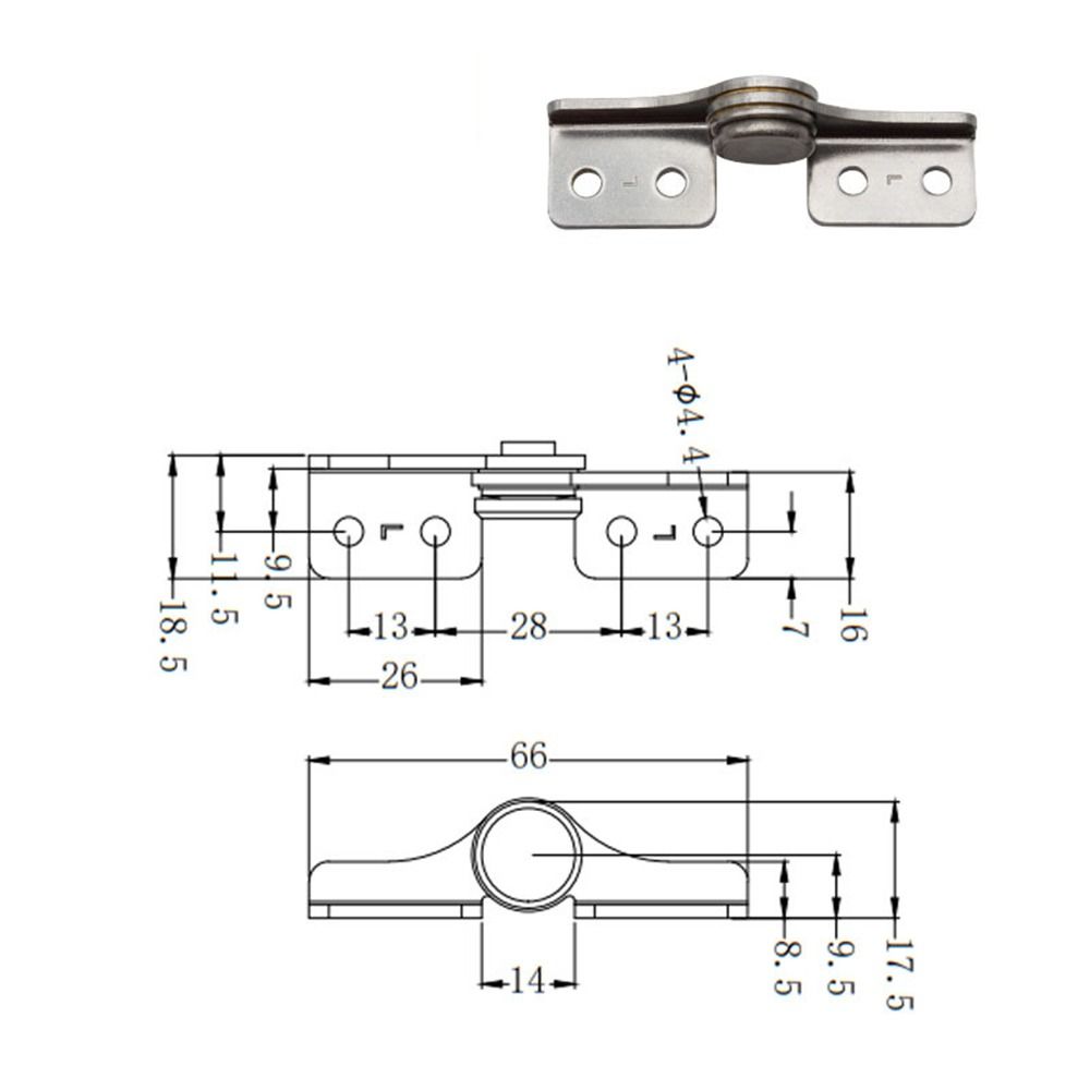 Durable Stainless Steel Furniture Damping Hinge L-shaped Adjustable Spring Hinges Folding Frame Hinges Furniture Fixing Tool