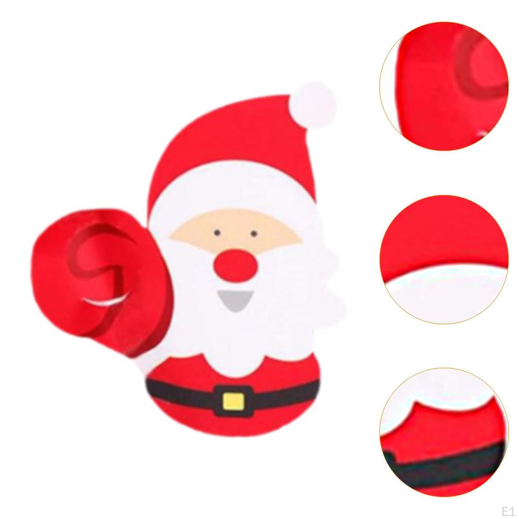 50 Pieces Christmas Lollypop Paper Cards Candy Gift Package Creative Holiday Decorative Santa Claus