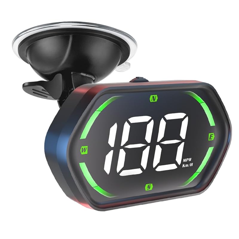 Universal GPS Speedometer HUD For Cars - 2025 New Head Up Display With MPH/KMH, Overspeed Alarm, Fatigue Alert, Large LED Font, Plug & Play USB, Auto