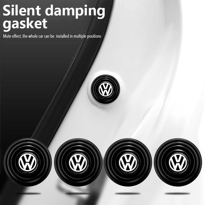2026 Hot Valve Stems Caps Car Silicone Door Shock Stickers Absorber Soundproof Buffer Pier For VW Volkswagen Golf Polo Passat Tiguan Tour
