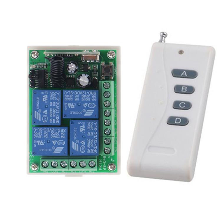 12V 4-Way Relay Switch: Self-Locking, Jog, Interlocking Features