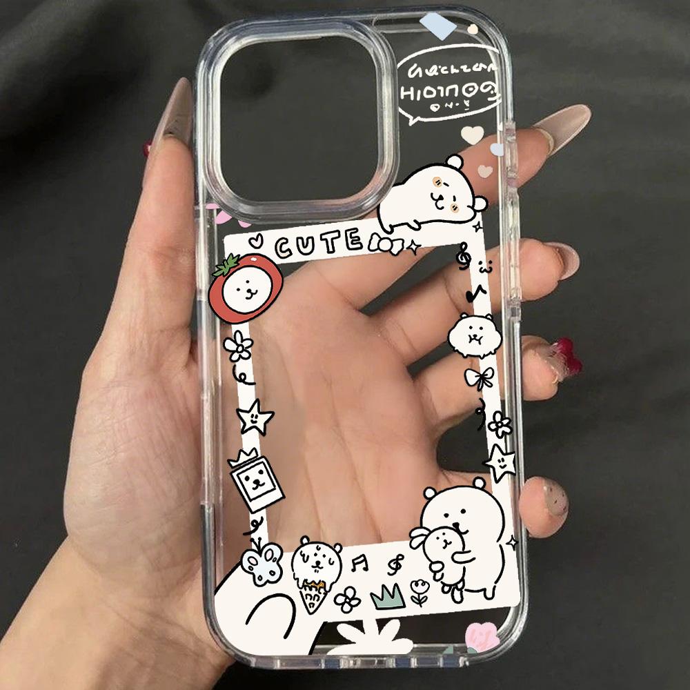 Acrylic Phone Case for iPhone 11 12 13 14 Pro 12 14 16 Pro Max for Samsung A16 A36 A56 S24 FE High-quality Painted Anti-fall Mobile Phone Case