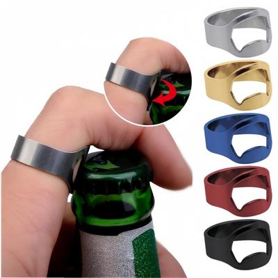 Versatile Cool Ring Bottle Opener Stainless Steel Ring Easy To Pull Opener Suitable For Bar Soda Drinks Bars Beer Tools Utensils