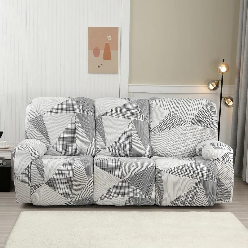 2/3 Seater Spandex Recliner Sofa Cover Stretch Couch Protector for Living Room Relax Lazy Boy Armchair Covers for Home Decor
