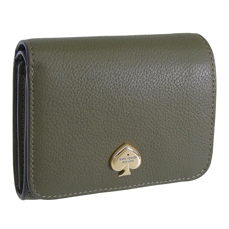 

[Kate Spade] wallet ladies bifold folding wallet compact outlet brand leather Kayla small L zip wallet KK056 kate spade (seaweed/green) [product]