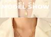 Gold Plated Titanium Steel Double Layer Irregular Pendant Necklace - European & American Hip Hop Style Clavicle Chain