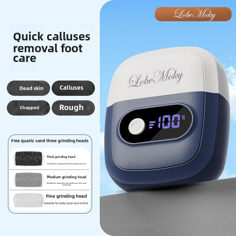 

Новая электрическая шлифовальная машинка для ног, электрическая шлифовальная машинка для педикюра, педикюр для домашнего использования, шлифовальная машинка для удаления мозолей с кожи ног three heads тёмно-синий